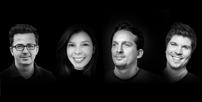 Nieuw in de Effie-jury: Tomas Sweertvaegher, Sophie Steyaert, Dennis Snijders en Laurent Massart