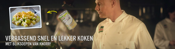 Verrassend snel en lekker koken met bliksoepen van Knorr