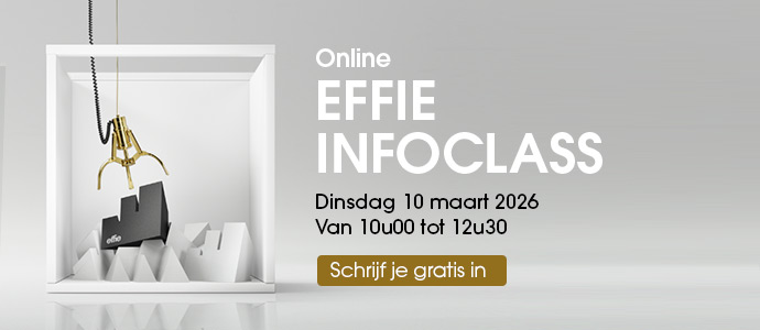 Effie Info Class - Hoe schrijf ik een
winnende Effie case?